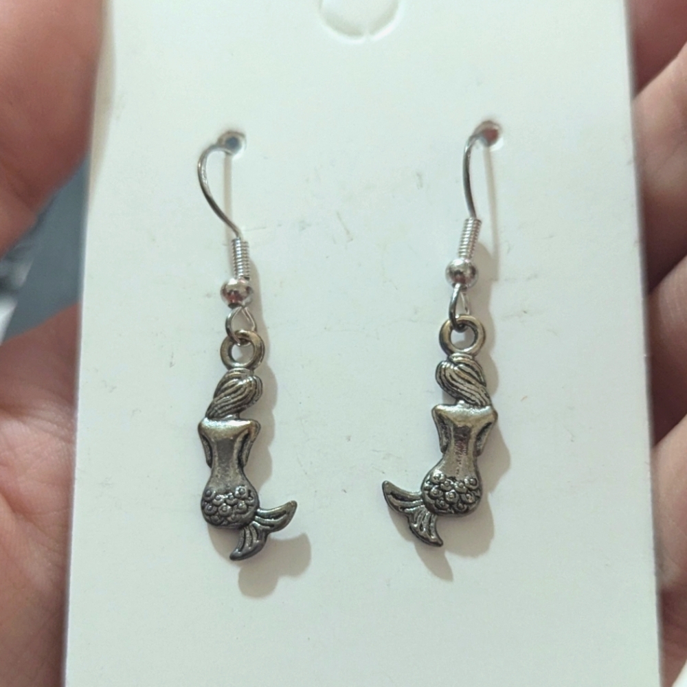 Silver Mermaid Earrings